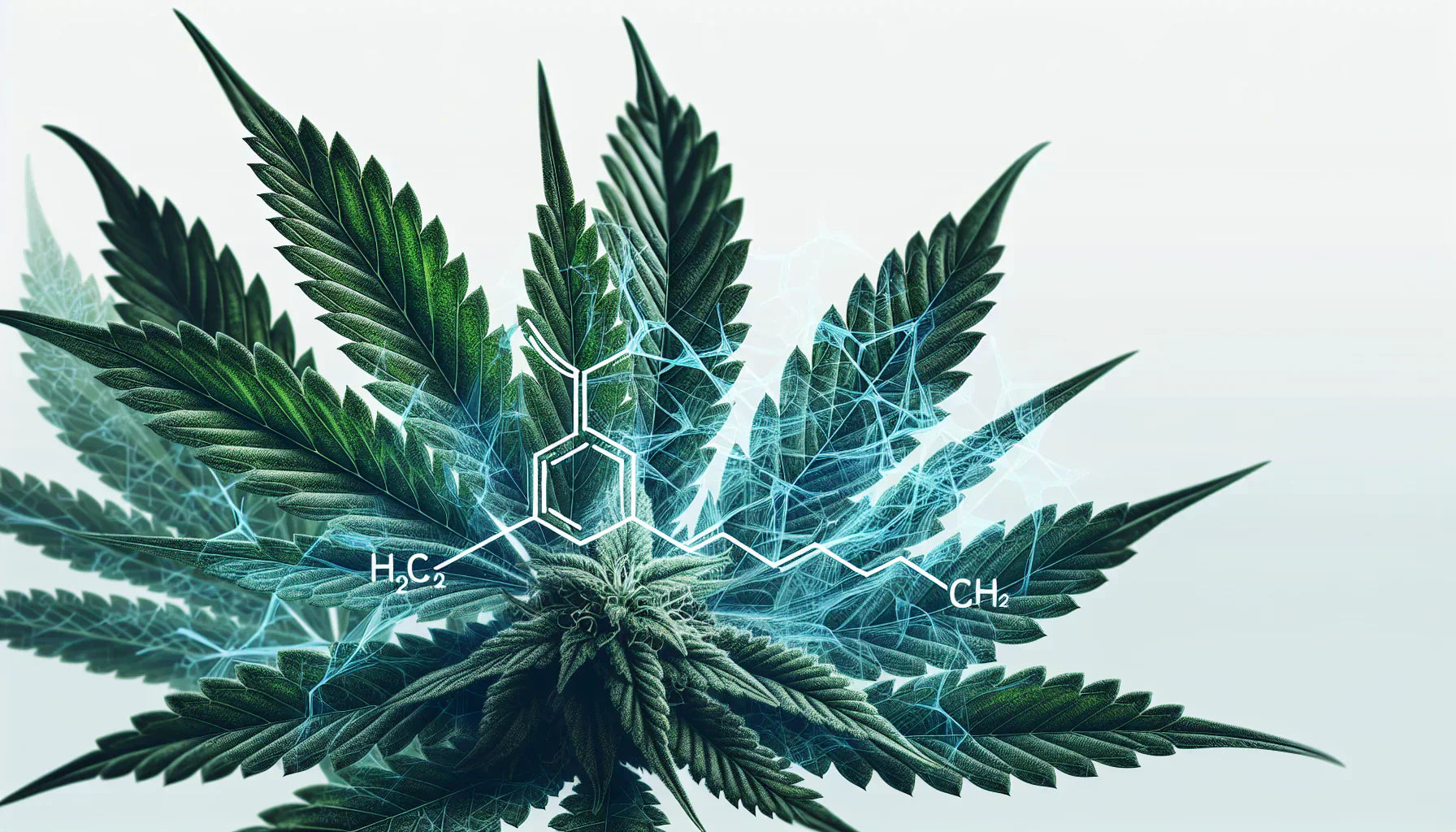 A digital image of a leaf containing THCa