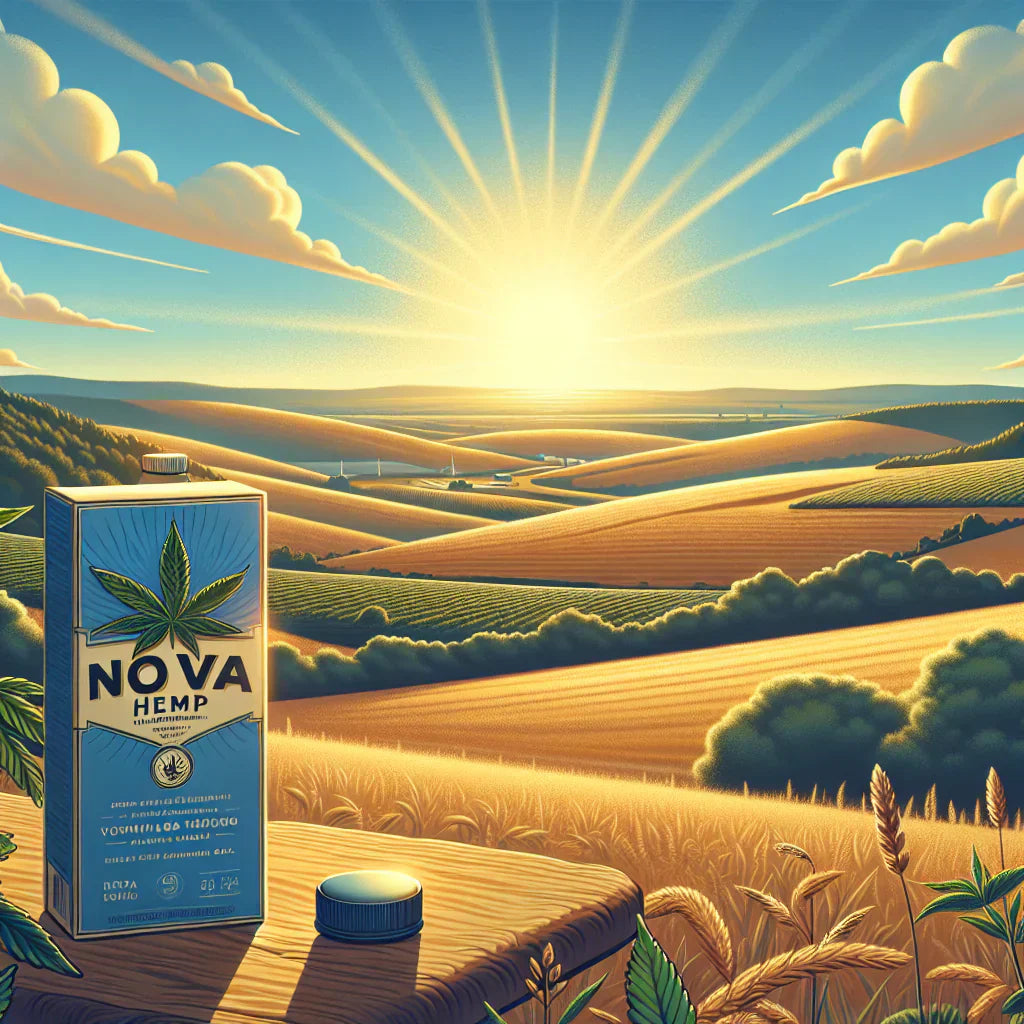 a digital image of a carton of THCA pre rolls from nova hemp