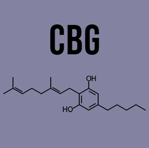 Three amber dropper bottles and colorful candies on a wooden table in a hemp field.