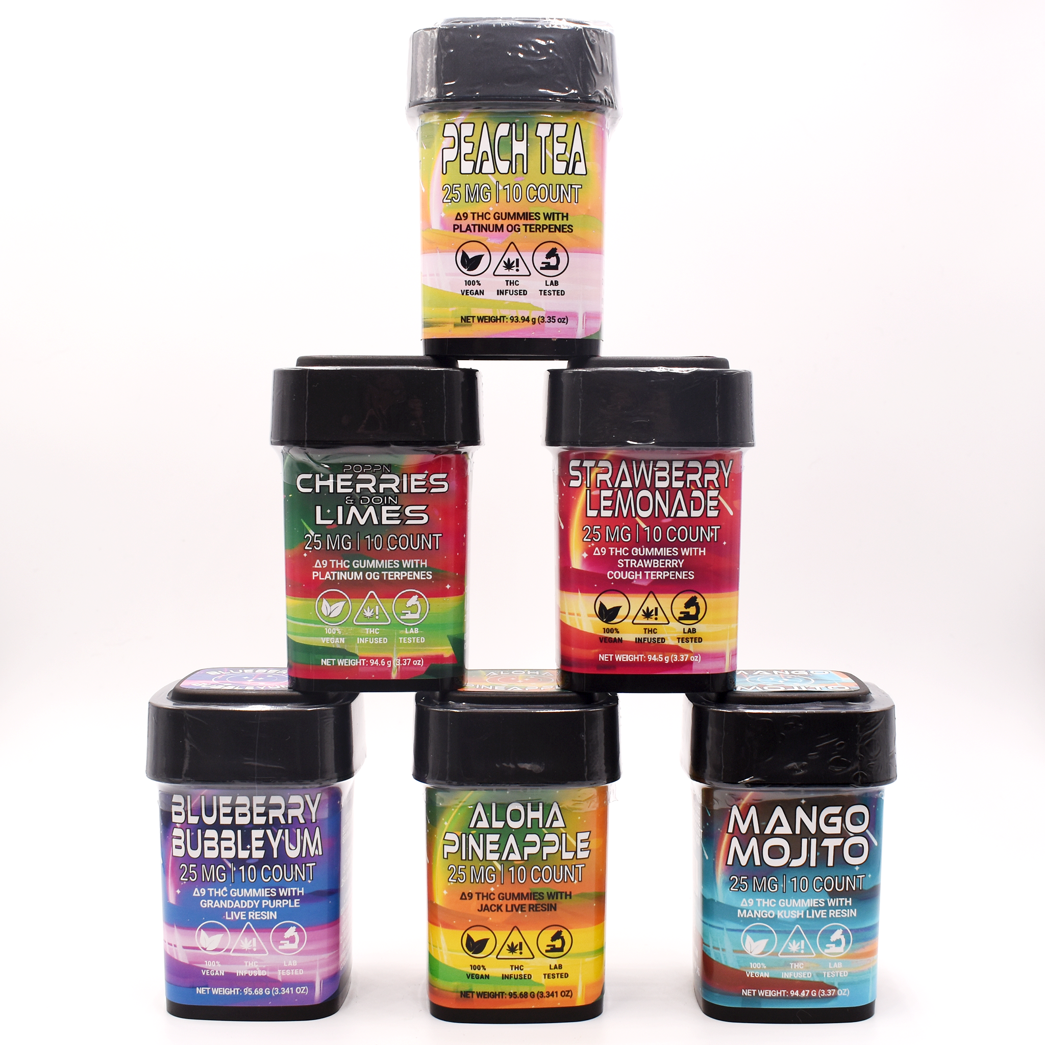 25 MG Delta 9 THC Gummies (10 ct.)