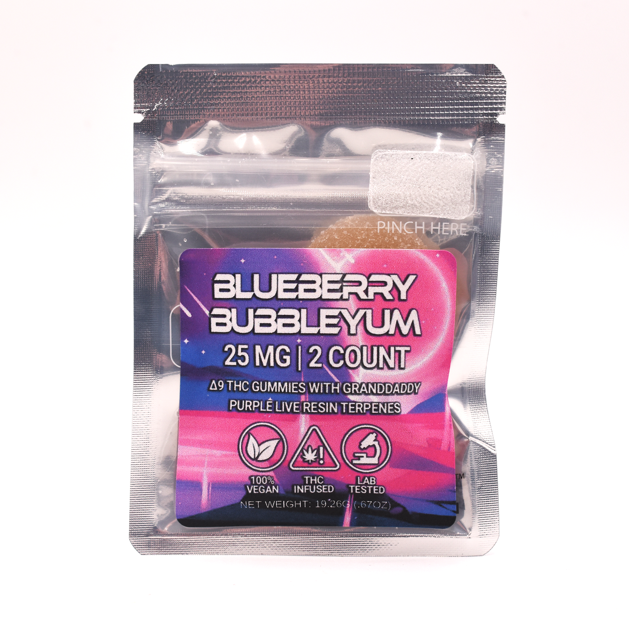 25 mg Delta-9 THC Gummy Samples