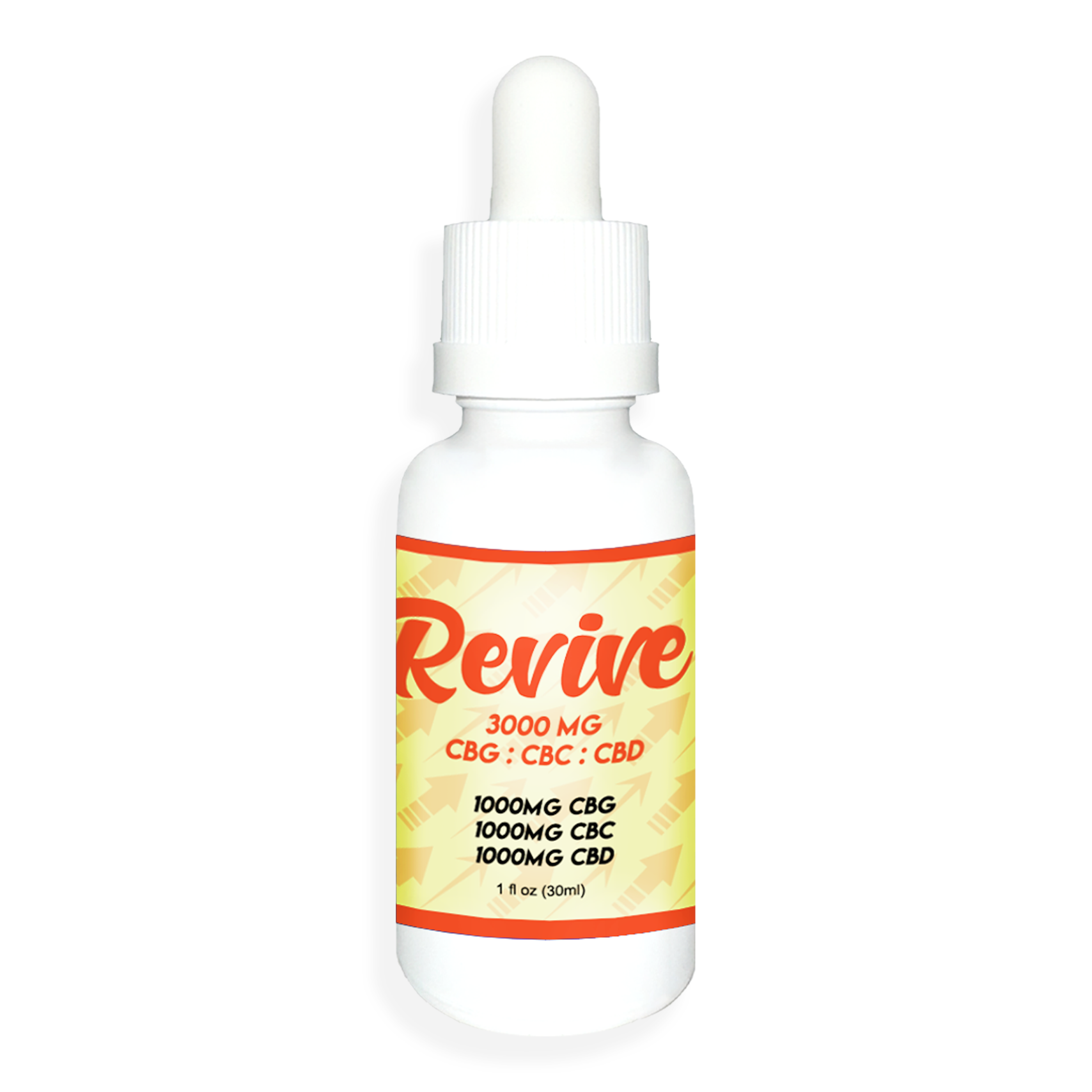 Revive CBG tincture vial, made with Broad spectrum Hemp Oil, Sunflower lecithin, MCT oil. Buy CBG tincture online at NOVA Hemp.