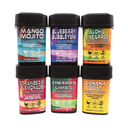 25 MG Delta 9 THC Gummies (10 ct.)