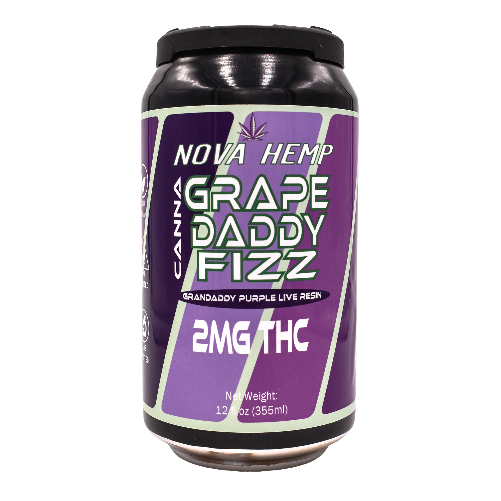 Grape Daddy Fizz THC Beverage | Nova Hemp