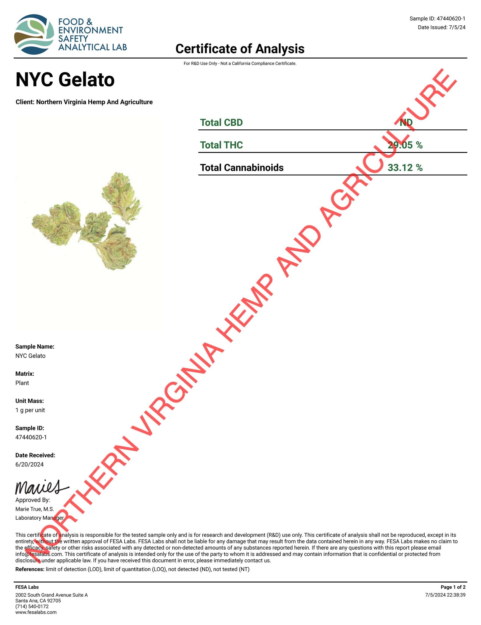 NYC Gelato THCa Flower