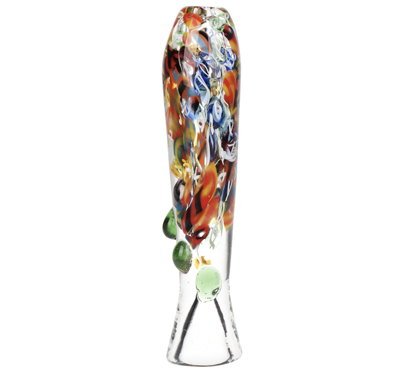 Splatter Party Frit Glass Chillum