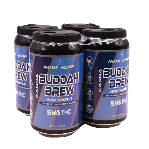 Buddah Brew Buddah Brew THC hop water four pack from NOVA Hemp