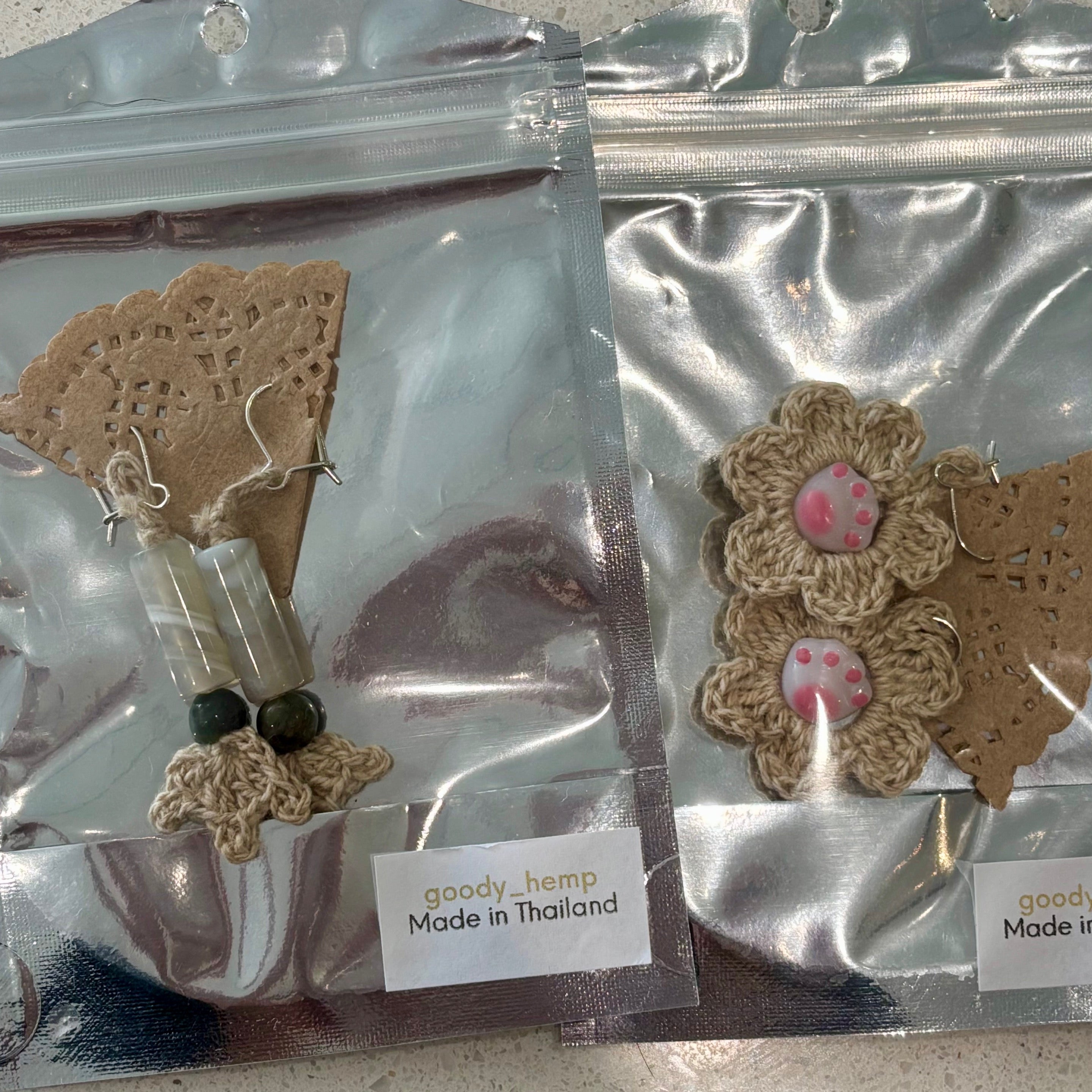 Hemp earrings