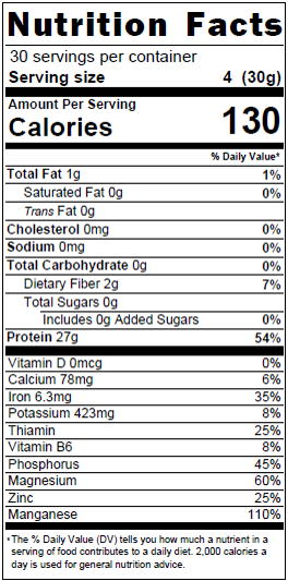 Hulled Hemp Heart Protein Powder (3lbs)
