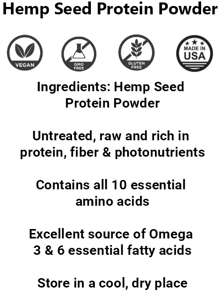 Hemp Seed Protein Powder (3lbs)