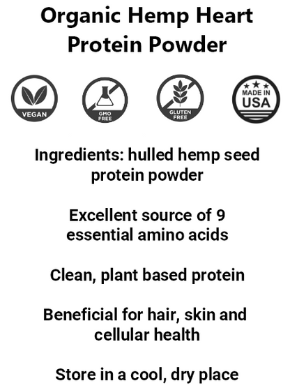 Hulled Hemp Heart Protein Powder (3lbs)