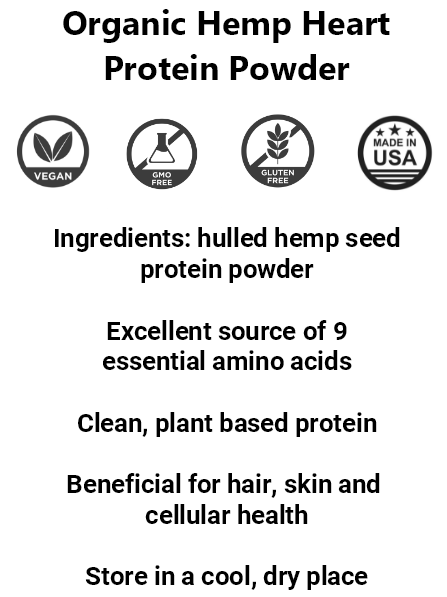 Hulled Hemp Heart Protein Powder (3lbs)